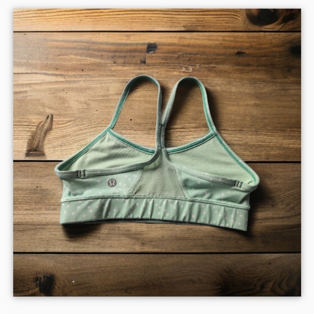 Lululemon Flow Y Bra IV *Full-On Luxtreme in Petit Dot Fresh Teal| Size: 2 ๐๐โโ - Picture 9 of 12